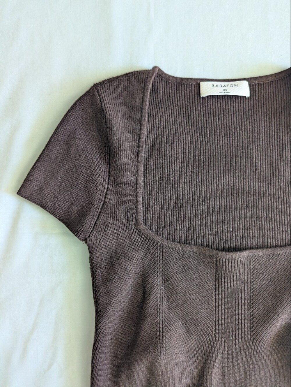 Babaton Emerge Sweater Dress In Coffee Bean Brown - Picture 9 of 13